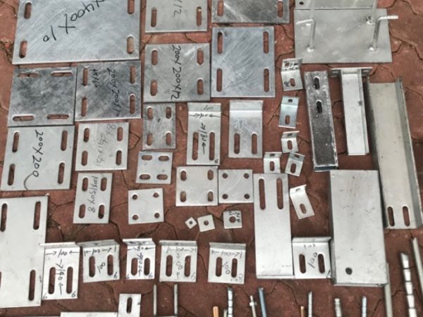 Galvanized Curtain Wall Fittings, Embedded Plates & Brackets