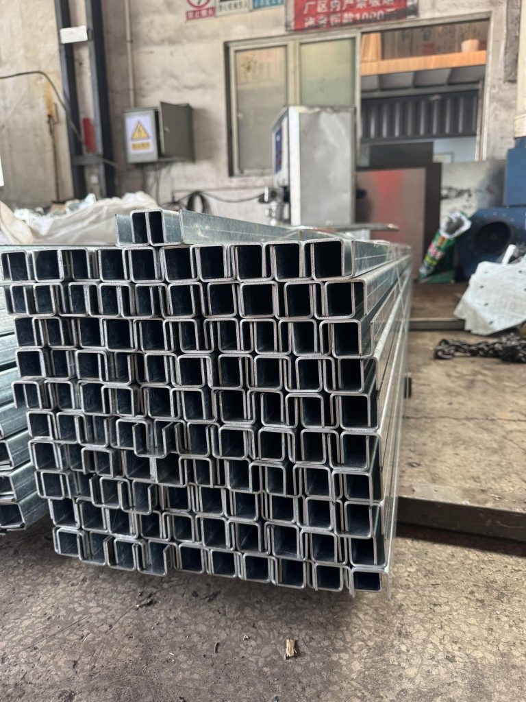 Galvanized U Channel for Curtain Wall Glass Installation