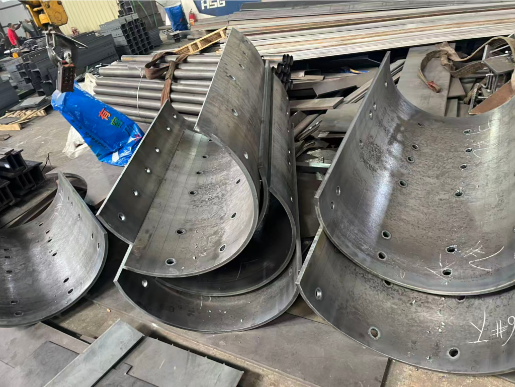20mm Thick Steel Plate Rolling & Arc Bending, Custom Heavy Curved Steel Components